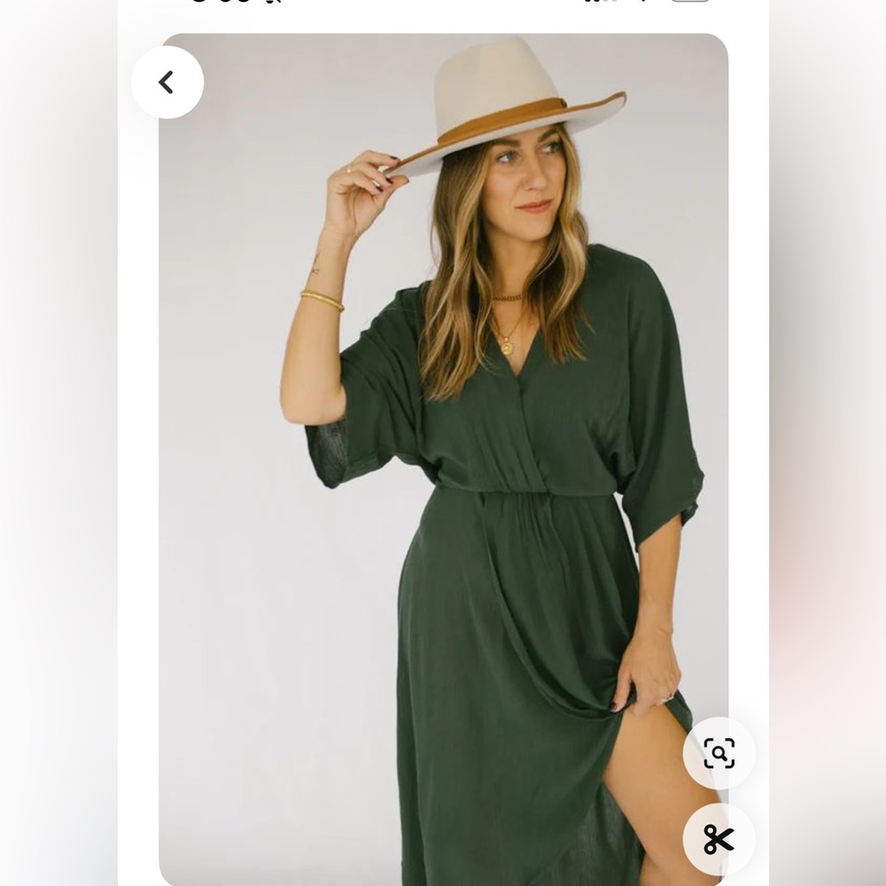 LoveStitch Green Midi dress